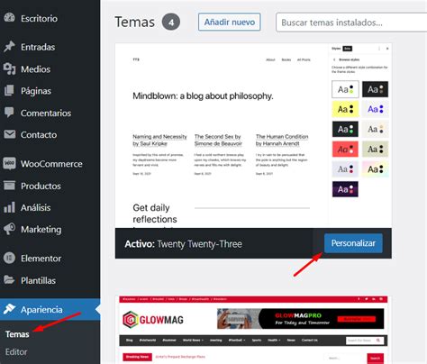 Cómo editar el Footer en WordPress Webempresa