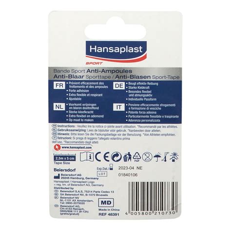 Hansaplast Sport Anti Blasen Sport Tape Blau Shop Apotheke Ch