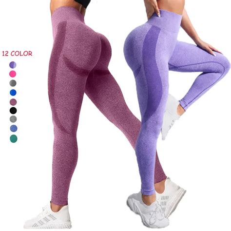 Hot Selling New Arrival Women Seamless Yoga Pants High Waist Push Up