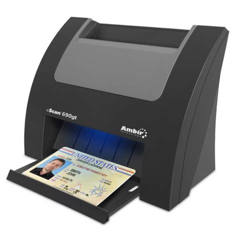 Escáner De Tarjetas De Identificación Dúplex Nscan 690gt Con Ambirscan