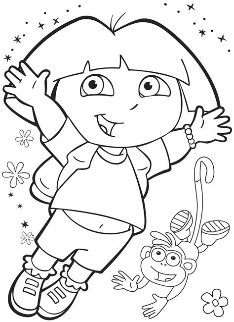 Baby Dora Pages Coloring Pages