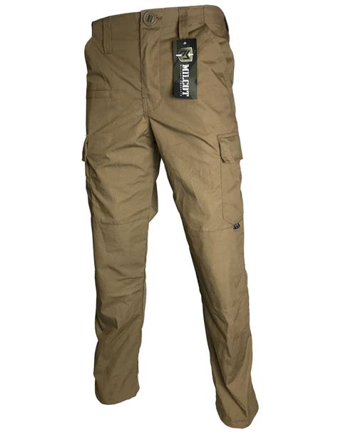 Tactical Cargo Pants Ripstop Coyote Milcot Military Army Supply Store