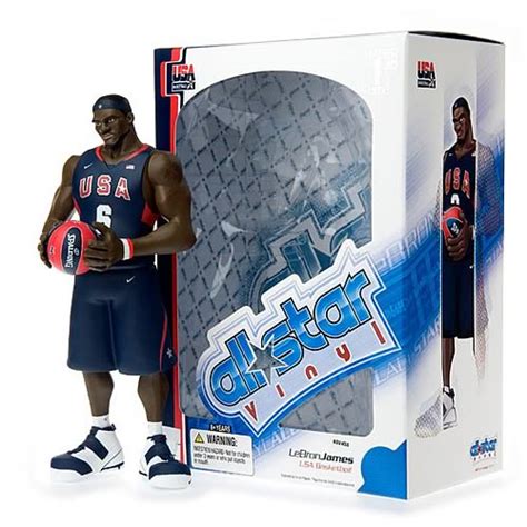 NBA All-Star LeBron James (Team USA Jersey) Vinyl Figure - Upper Deck ...