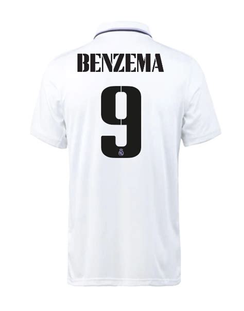 Benzema Real Madrid 22/23 Home Jersey - JerseyMotion