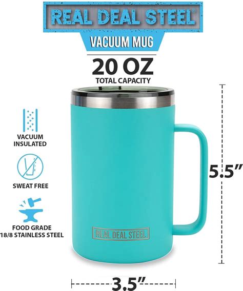 Taza Aislada Con Asa Y Tapa Taza De Caf Al Vac O De Acero Inoxidable