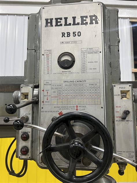 HELLER RB50 1600 Drills Radial Machine Hub