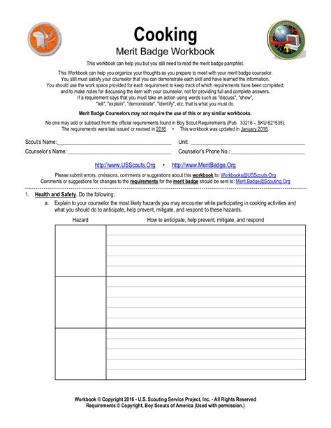 30 Camping Merit Badge Worksheet Worksheets Decoomo