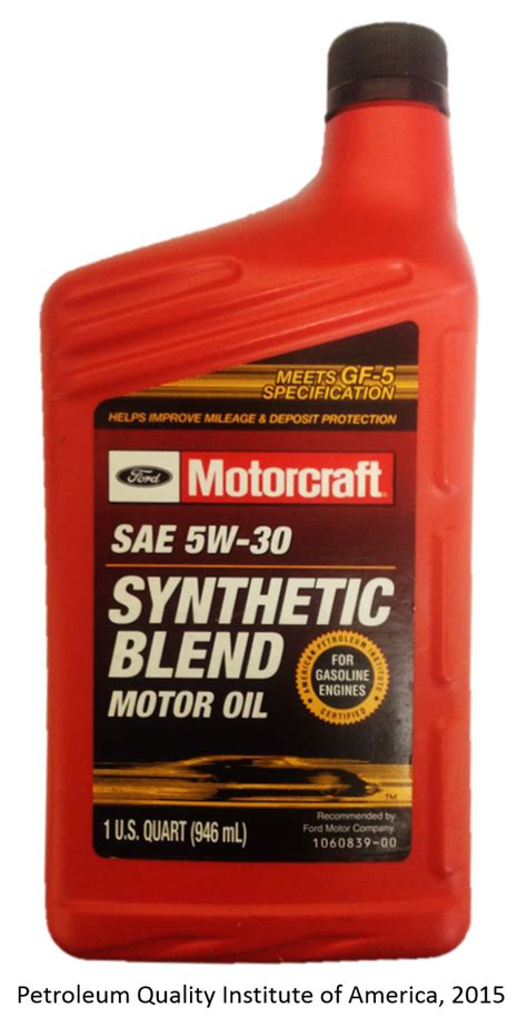 MotorCraft SAE 5W 30 Synthetic Blend API SN ILSAC GF 5