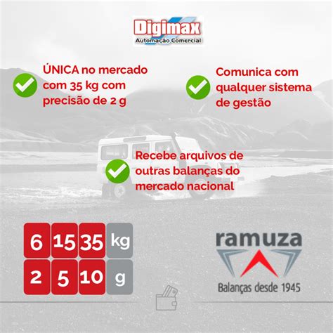 BALANÇA RAMUZA ATENA II 35KG DIGIMAX LTDA