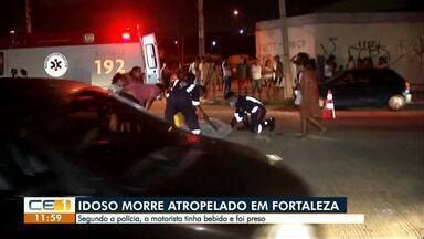 CETV 1ª Edição Fortaleza Idoso morre atropelado em Fortaleza