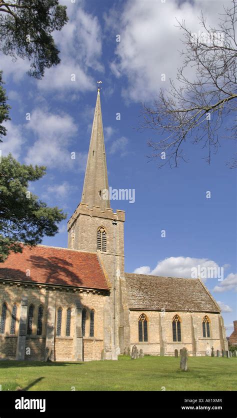 bredon church  river avon stock photo alamy
