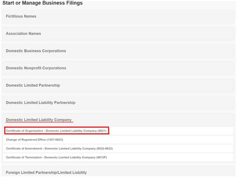 How To File A Certificate Of Organization In Pennsylvania Step By