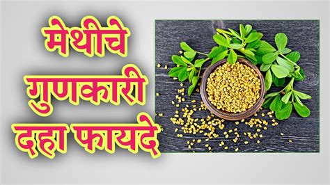 Fenugreek Seeds Benefits In Marathi Youtube