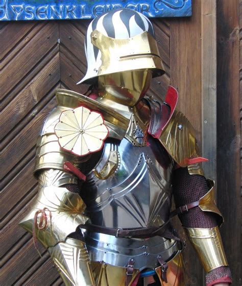 A Beautiful Gilded Gothic Armour By The German Workshop Eysenkleider