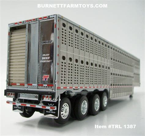 Item Trl 1387 All Silver Quad Axle Wilson Silver Star Livestock Trail