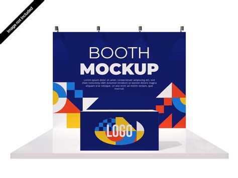 Premium Psd Psd 3d Booth Stand Event Exhibition Mockup Template