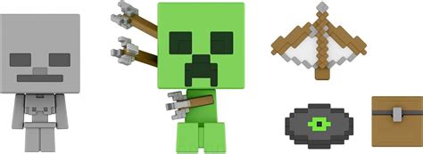 Minecraft Mob Head Minis Target Practice Creeper Pack Con 2 Cifras De