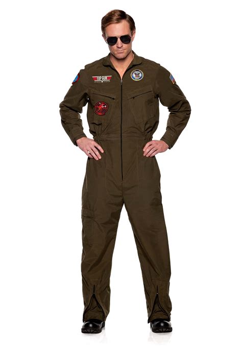 Leg Avenue Men S Top Gun Flight Suit Costume Clothing Shoes Jewelry