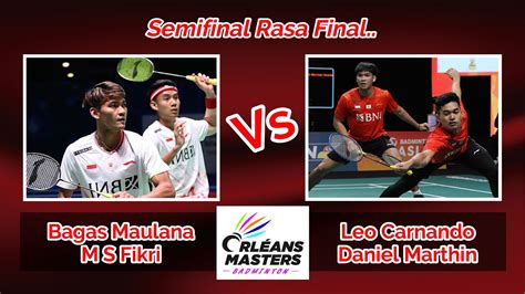 Bagas Fikri Vs Leo Daniel Semifinal Orleans Master 2023 Adts Minton