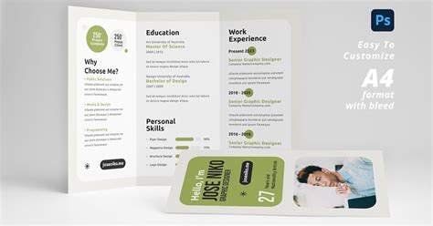 Brochure – Resume Trifold, Print Templates ft. advertisement & business ...