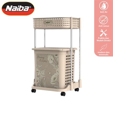 Jual Naiba Laundry Basket Keranjang Baju Susun Keranjang Baju