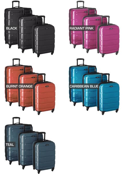 Review Samsonite Omni Luggage Set Hardside Spinner