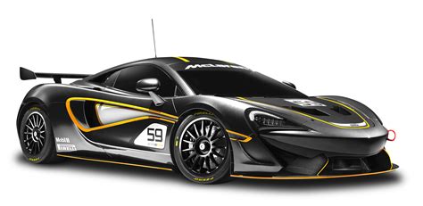 Black Mclaren 570s Gt4 Racing Car Png Image Purepng Free