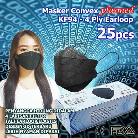 Masker KF94 Convex 4ply Medis Korea KF 94 DISPOSABLE 4ply No Evo Mask