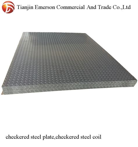 Hr Hot Rolled Ms S Jr A Checker Plate Chequered Steel Plate China Checkered Plate And