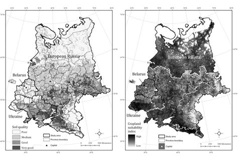 Figure S II-3: Soil quality (left) and cropland suitability (right).... | Download Scientific ...