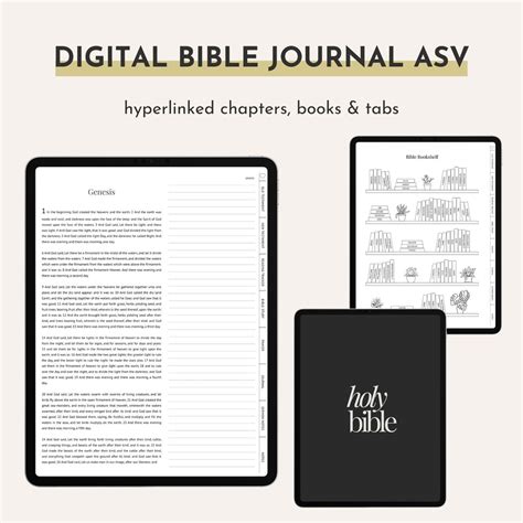 Digital Bible ASV Digital Journaling Bible Goodnotes Bible PDF Bible