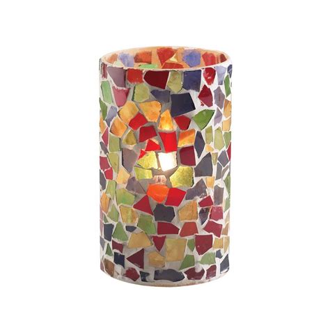 Sterno 80204 5 Multicolor Mosaic Candle Liquid Candle Holder In 2021 Mosaic Candle Mosaic