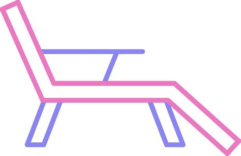 Deck Chair Linear Two Colour Icon 37729868 Vector Art At Vecteezy