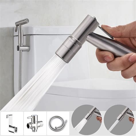 zwei Möglichkeiten 304 Edelstahl WC Hand Shattaf Bidet Sprayer