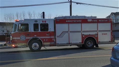 Abbotsford Fire Rescue Services Quint 6 Engine 2 Responding YouTube