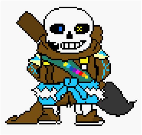 Minecraft Ink Sans Pixel Art