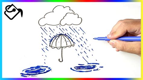 Comment Dessiner De La Pluie Et Un Parapluie YouTube