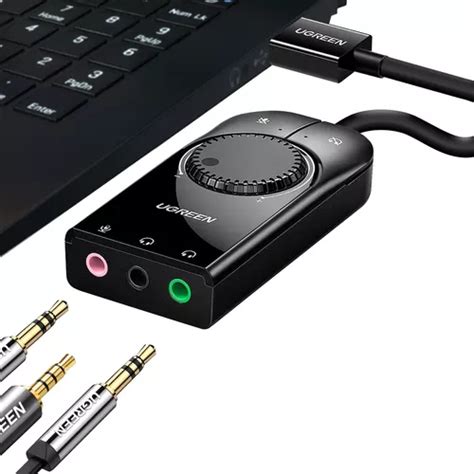 Ugreen Tarjeta De Sonido Usb Audio Externa Con Control 7 1