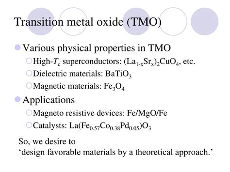 Ppt How To Determine The Hubbard U In Materials Containing Transition