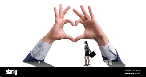 The Hands Showing Heart Gesture In Love Concept Stock Photo Alamy