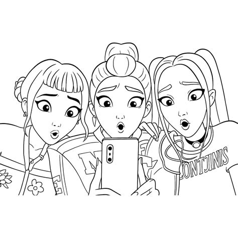 Desenho Guerreiras Do K Pop - 9