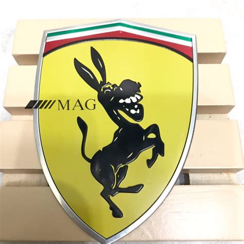 Jual Emblem Sticker 3D Logo Ferrari Kuda Keledai Sticker Alumunium - A | Shopee Indonesia