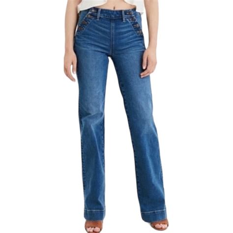 American Eagle Outfitters Jeans American Eagle Long Length Wide Leg