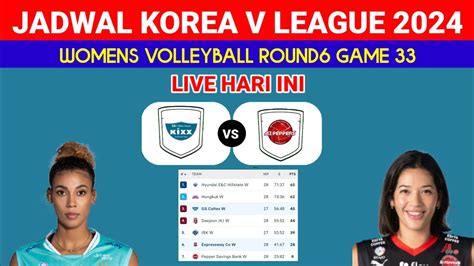 Jadwal Bola Voli Putri Liga Korea Hari Ini Gs Caltex Vs Ai Pepper