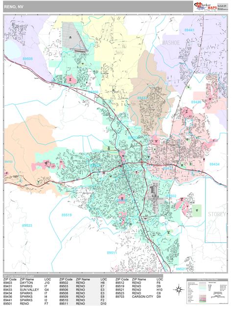 Reno Area Map