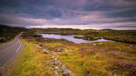 The Golden Road Isle Of Harris Stock Image Image Of Prairie Hill