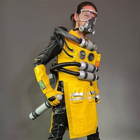 Caustic full Cosplay Costume commissions Game Apex – Two Moons Workshop