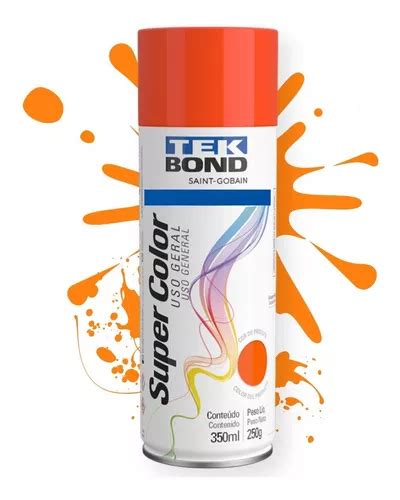 Tinta Spray Tek Bond Laranja Uso Geral 350ml