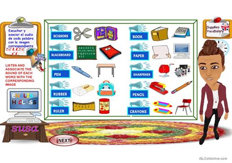 supplies english esl powerpoints