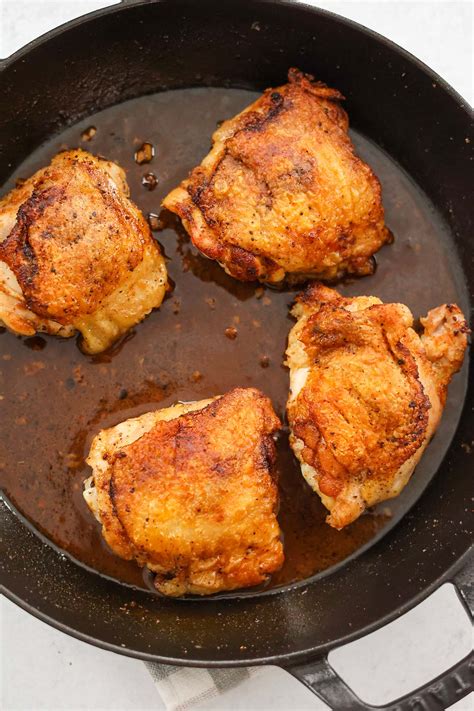 Pan Fried Chicken Thighs